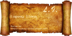 Lugosy Ilona névjegykártya